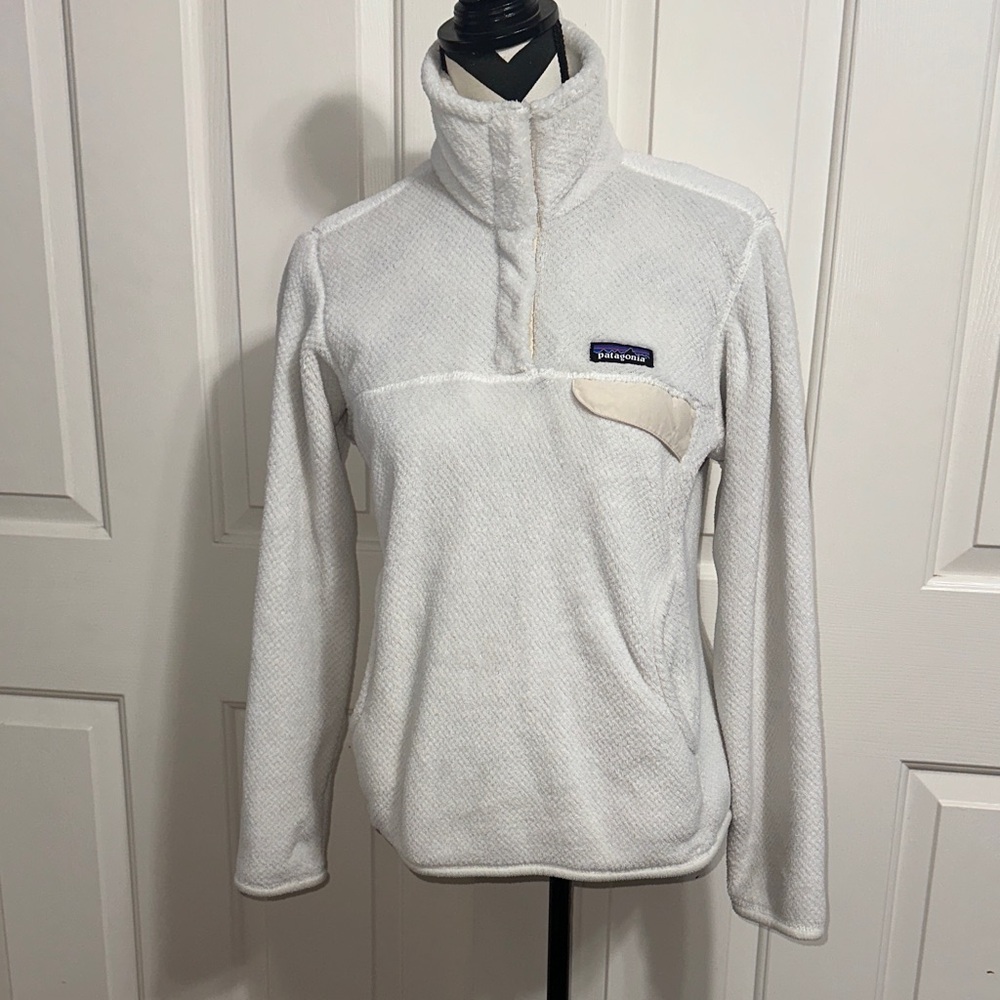 Patagonia Cream/White Snap T Fleece Pullover